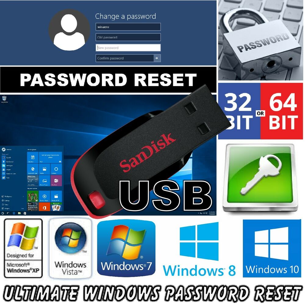 Windows 10 password crack usb adapter